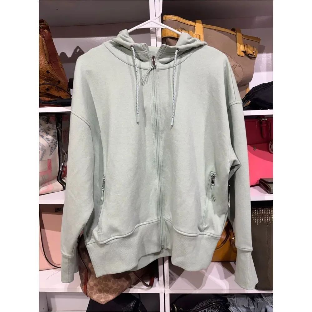 0028 Old Navy Mint Green Zip-Up Hoodie - Picture 2 of 3